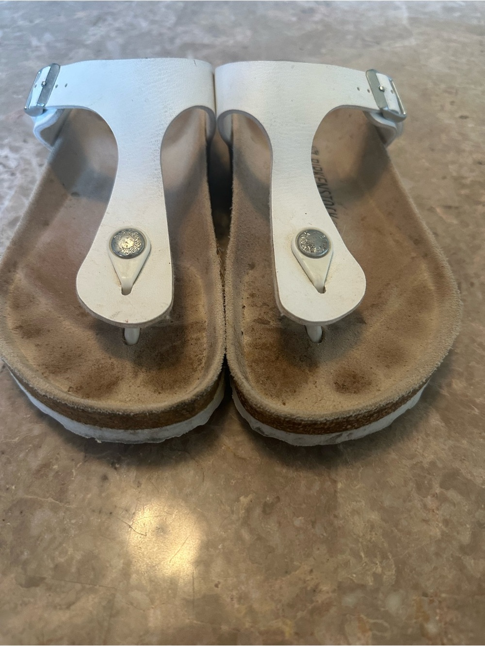 Birkenstock Gizeh Women’s White Sandals size 37 - Picture 9 of 9